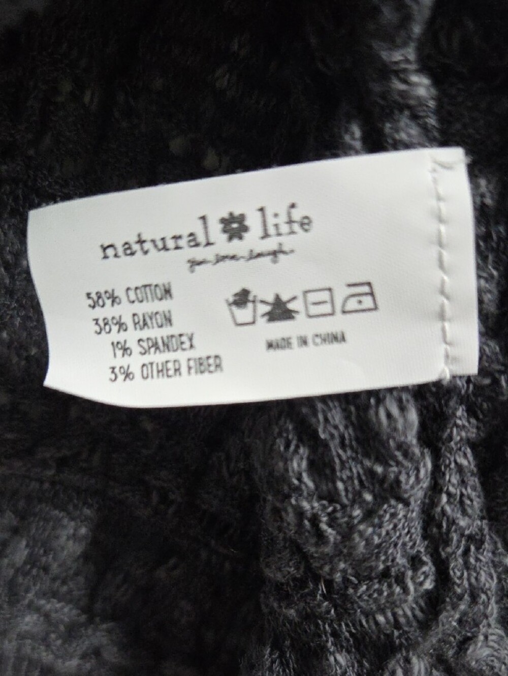 Natural Life Charcoal Gray Emily Layering Sweater - Picture 3 of 5